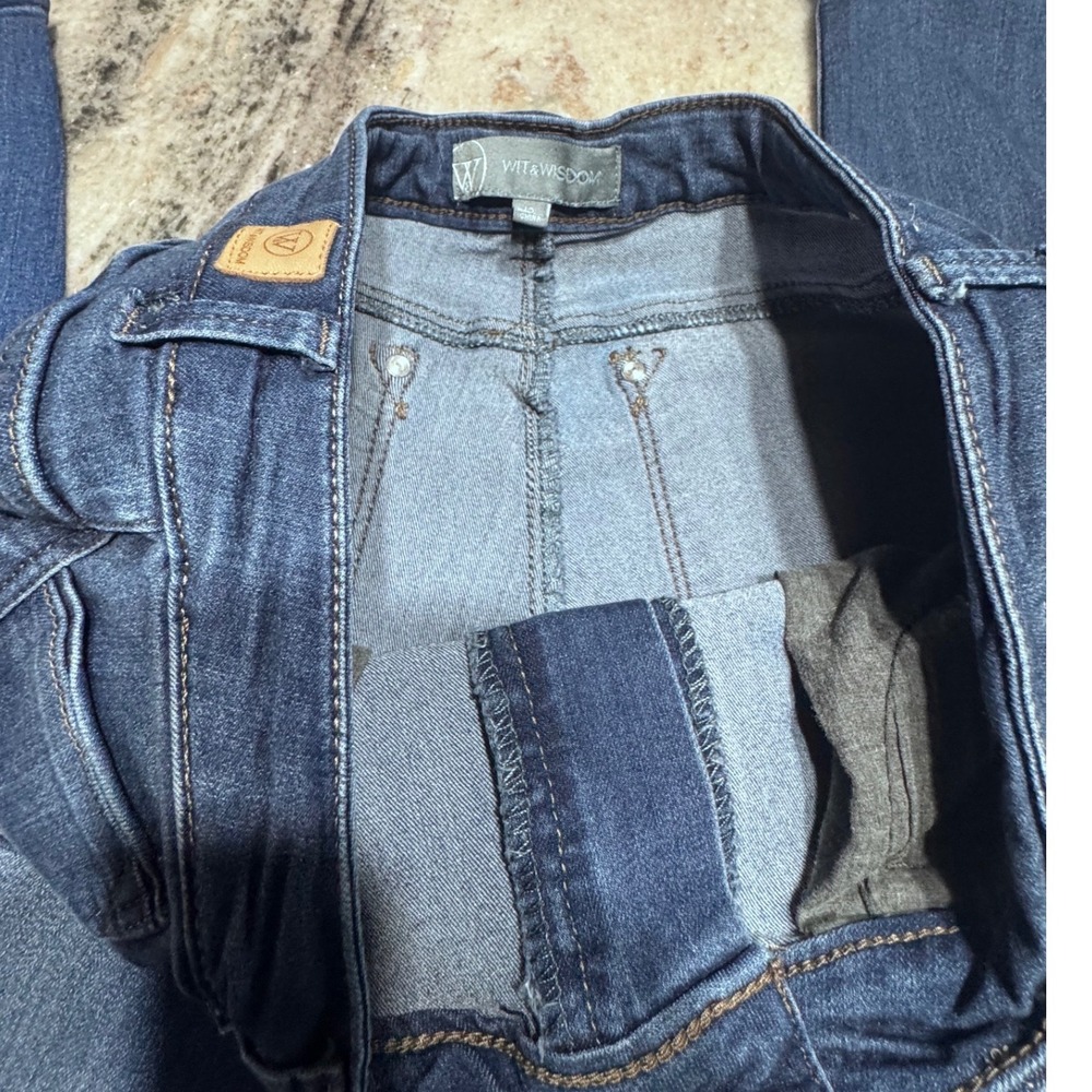 Wit & Wisdom Jeans Womens 12 Ab-solution Skinny Blue Denim Preppy Quiet Luxury - Picture 8 of 10